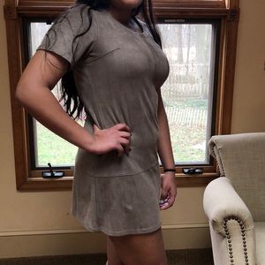Tan Suede Dress *like new*